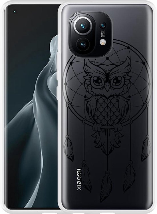 Xiaomi Mi 11 Hoesje Dream Owl Mandala Black | bol.com
