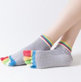 Yoga sokken met Antislip - Grijs - Maat 37/41