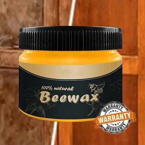 Beewax™ Meubelwax + spons - Natuurlijke Bijenwas Pot 80 gr - Geurloos - Complete Oplossing - Meubelen Hout Care - Meubels Poetsmiddel - Wax Bijen - Waterafstotend - BeesWax