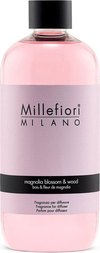 Millefiori Milano Navulling voor Geurstokjes 500 ml - Magnolia Blossom & Wood