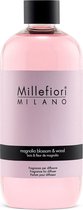 Millefiori Milano Navulling voor Geurstokjes 500 ml - Magnolia Blossom & Wood