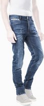 Motto Wear ROMA Carrot Fit Heren Motorjeans - Zomer Motorbroek -  Blauw - Maat XS W32