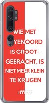 6F hoesje - geschikt voor Xiaomi Mi Note 10 -  Transparant TPU Case - Feyenoord - Grootgebracht #ffffff
