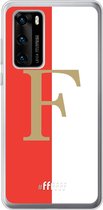 6F hoesje - geschikt voor Huawei P40 -  Transparant TPU Case - Feyenoord - F #ffffff