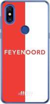 6F hoesje - geschikt voor Xiaomi Mi Mix 3 -  Transparant TPU Case - Feyenoord - met opdruk #ffffff