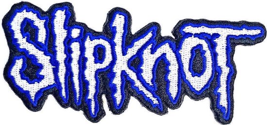 Slipknot Patch Cut-Out Logo Blue Border Multicolours