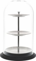 Etagere -  3 laags - met stolp