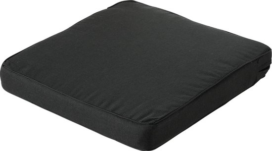 Madison Loungekussen Rib Zwart