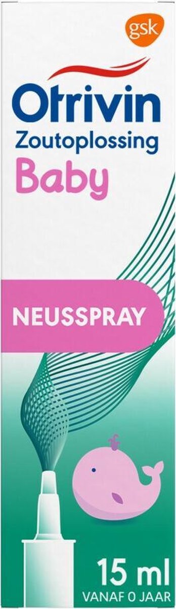 Otrivin Baby - 15 ml - zoutoplossing - Neusspray