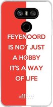 6F hoesje - geschikt voor LG G6 -  Transparant TPU Case - Feyenoord - Way of life #ffffff