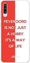 6F hoesje - geschikt voor Samsung Galaxy A70 -  Transparant TPU Case - Feyenoord - Way of life #ffffff