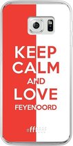 Samsung Galaxy S6 Edge Hoesje Transparant TPU Case - Feyenoord - Keep calm