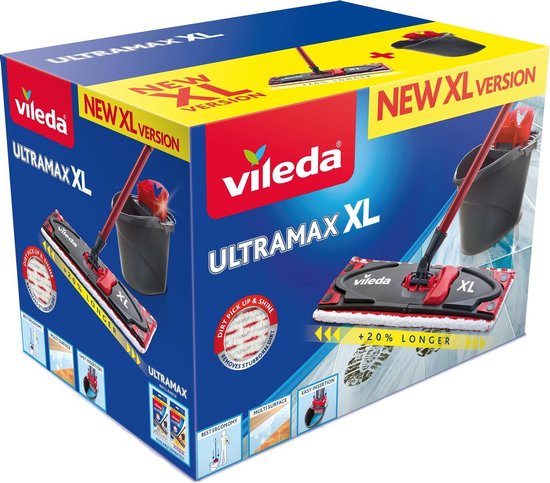 beginsel knop groet VILEDA mop emmerpers ULTRAMAX BOX XL 42CM kwaliteit | bol.com