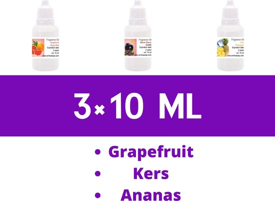 Geurolie set voor cosmetica "Fruit" / Voor Gietzeep - CP zeep - Producten  voor bad en... | bol.com