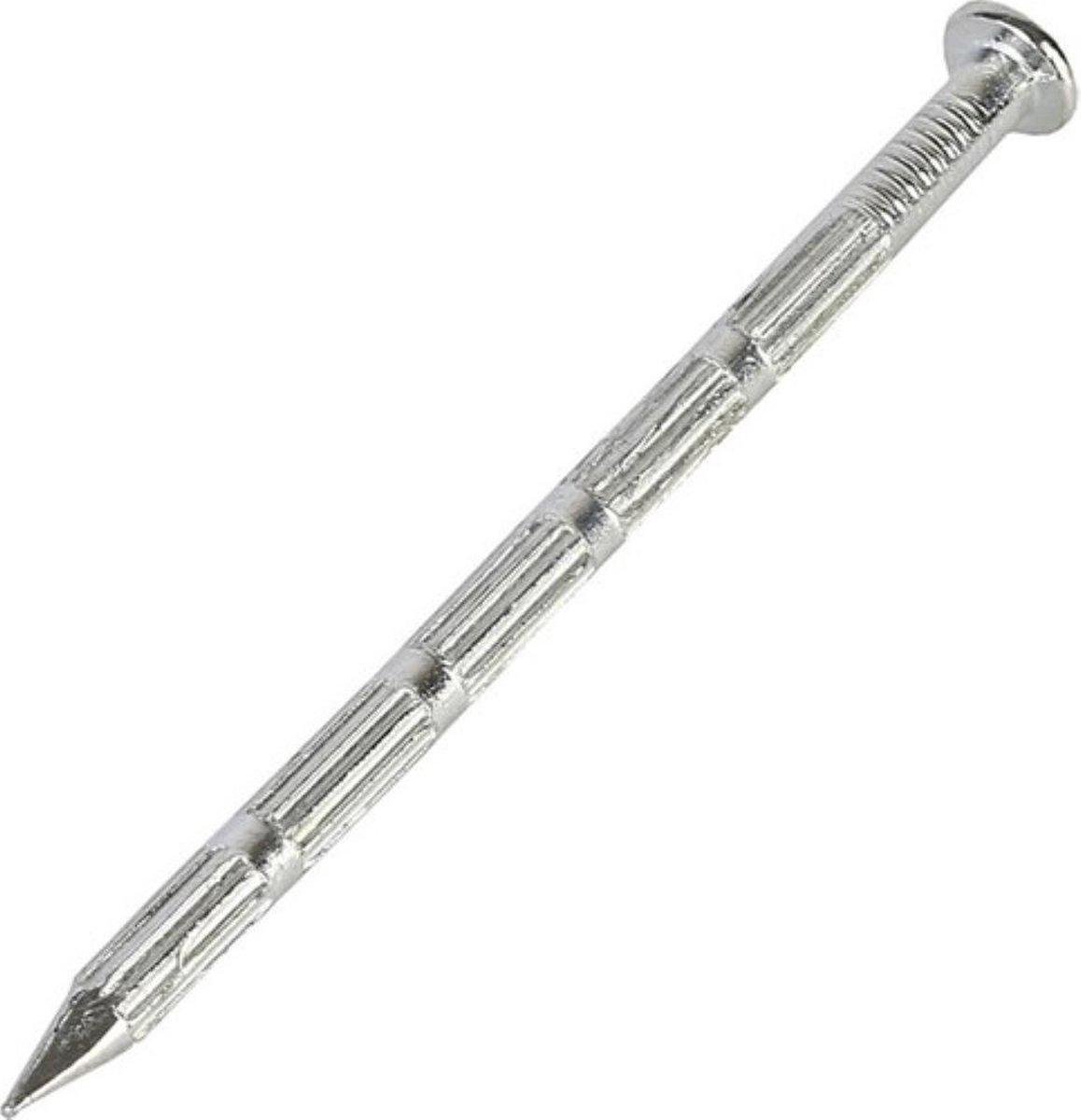 80mm x 4,00 - 100 Stuks Gegalvaniseerde Betonspijkers - Platkop - Geruit