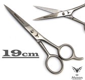 Maxon Semi-Professionele 7.5" Knipschaar – Rechtshandig/Linkshandige Kappersschaar - Haar & Baard Schaar - RVS - Lengte 19CM