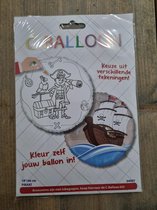 Kleur je ballon - Jongens - knutselen voor jongens - knutselen kinderfeestje - kleuren - kleur je ballon piraat