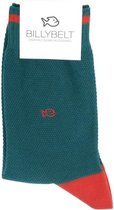 Billybelt Katoenen sokken Pique gebreid Blue & Red 41 - 46