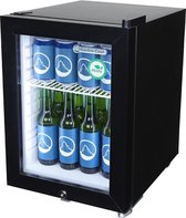 Gastro-Cool KW25 - Mini koelkast met glazen deur 23 Liter - Zwart/Zwart/Wit 247201