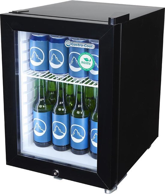 Politiek Kosciuszko ruimte Gastro-Cool KW25 - Mini koelkast met glazen deur 23 Liter - Zwart/Zwart/Wit  247201 | bol.com