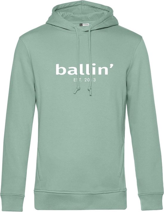 Heren Hoodies met Ballin Est. 2013 Basic Hoodie Print - Groen - Maat XL