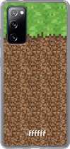 6F hoesje - geschikt voor Samsung Galaxy S20 FE - Transparant TPU Case - Minecraft - Grass #ffffff