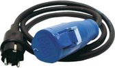 Verloopkabel stroom adapter naar contra CEE 16A  - 1,5mtr - 3 x 1.5mm Geschikt voor Camping, caravan, boot