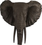 J-Line Olifant Hangend Poly Bruin