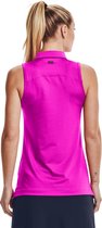 UA Zinger Slvls Novelty Polo-Meteor Pink / Pink Quartz / Jet