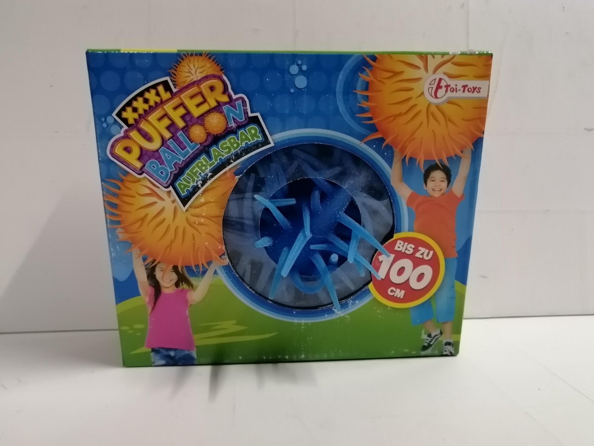 XXXL Puffer balloon - Opblaasbaar - Toi-Toys -Blauw | bol.com