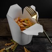 Pasta-bekers 50 stuks / TAKE AWAY BOX Containers 72cl / Geschikt voor noedels, pasta, spaghetti / Ideaal voor feestjes