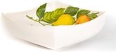 Pro Italia Limone e Arancia schaal- geel/oranje-26x26 cm -hoog 12 -keramiek-fruitschaal-serveerschaal
