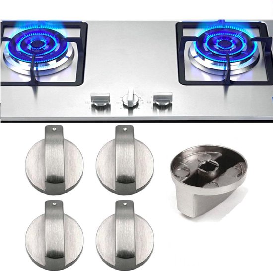 Boutons de cuisinière à gaz universelle de 6mm - Boutons de contrôle en  métal pour four de cuisson