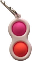 Premium Simple Dimple Fidget Toy | Pop It / Fidget Pad | Tik Tok Simpl Dimpl Fidget | Oranje-Roze