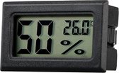 Professionele hygrometer - Zwart - Meet ook temperatuur - Voor buiten en binnen - 2 in 1 - Hygrometer