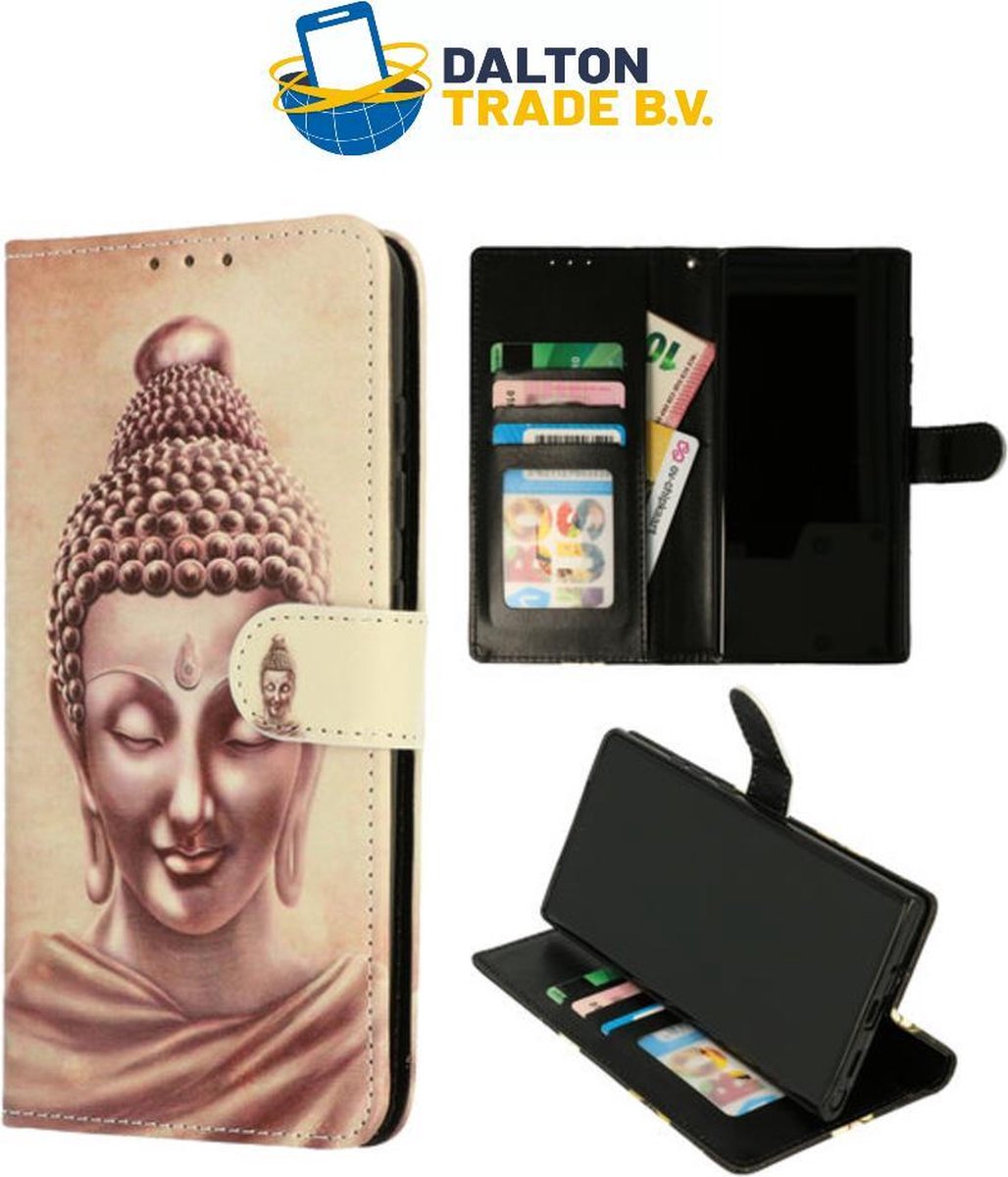 Bookcase Buddha Print - Samsung Galaxy S21 Ultra - Portemonnee hoesje