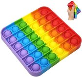 JDBOS ® Pop it Regenboog – Vierkant - Fidget toy goedkoop
