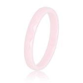 My Bendel - Mooi blijvende roze ring facet geslepen - Keramische, onbreekbare, mooie roze ring - Verkleurt niet - Met luxe cadeauverpakking