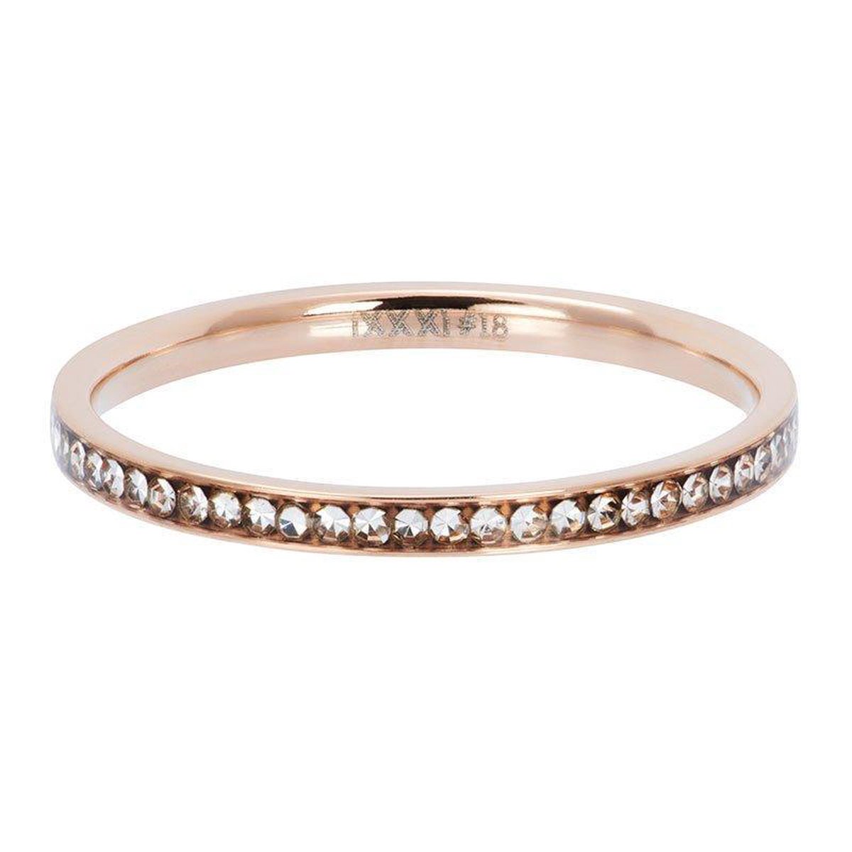 iXXXi invulring Zirkonia Crystal R02501 Goud, Zilver, Rosé of zwart (2MM)