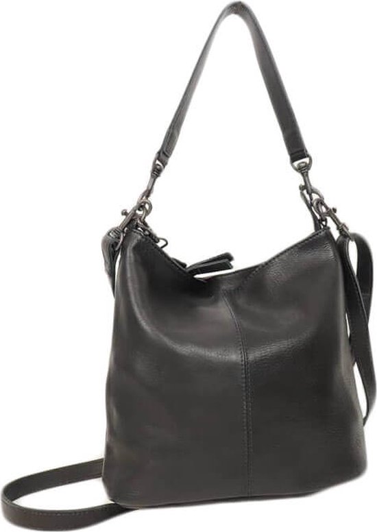 Bear Design Caprica Leather Hobo Bag / Sac à bandoulière - Zwart