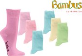Socks4Fun - Bamboesokken - 3 paar - frisse kleuren - 35/38