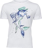 BiggDesign-AnemoSS- T Shirt-Captain Fish Man's -Wit- L