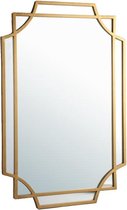 Industriële Spiegel - Industriële Wandspiegel - Muurspiegel - Hal - Hal Spiegel - Woonkamer Spiegel - Interieur - Wandspiegel - Spiegel - Metaal - Goud - 60 cm breed