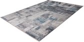 Lalee Medellin- Vloerkleed- perzisch- Superzacht- Vintage- look- laag polig- Tapijt- Karpet - 160x230 cm- Blauw zilver