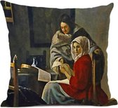 Kussenhoes Johannes Vermeer Het Glas Wijn