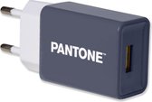 Pantone - Oplader 2.1A - Blauw - USB - Reislader