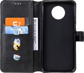 Xiaomi Redmi Note 9T Hoesje Portemonnee Retro Book Case Zwart