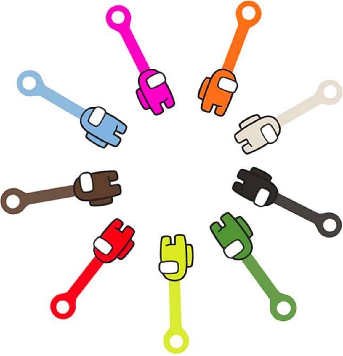 ProductGoods - 10x Among Us Kabel Beschermer - Speelgoed - Among Us