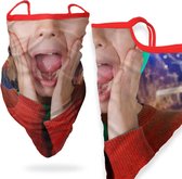 Flappy | Home alone schreeuw | Kerstkapje - Kerst mondkapjes |  Mondkapje XXL | Gezichtsmasker | Motor sjaal | Ski Masker | Facemask | Fiets sjaal | Was te zien bij de 5 uur show |