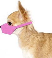 Muilkorf - Roze - maat S -14 cm Snuit omvang | 7,5 cm snuit lengte- ideaal voor kleine honden - tegen bijten, happen, slopen en poep eten - machine wasbaar - ademend en comfortabel
